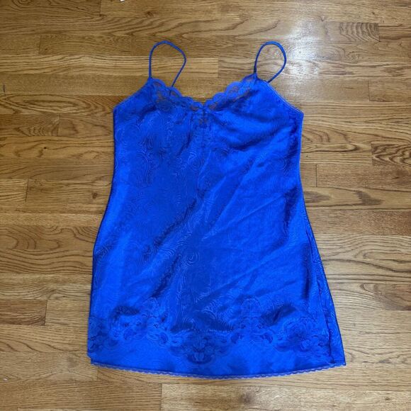 Val‎ Mode Lingerie Women Nightgown Blue Large - Picture 1 of 4